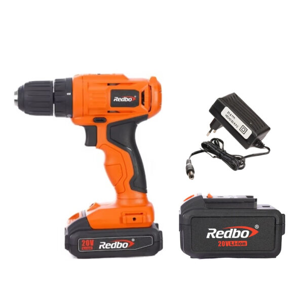 Kit Parafusadeira 20v Redbo Cd21v-10 c/bat 3ah e carregador