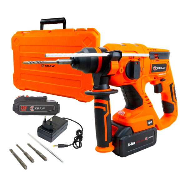 Martelete Perfurador Rompedor 21v KB2500-BLK Brushless Kraw