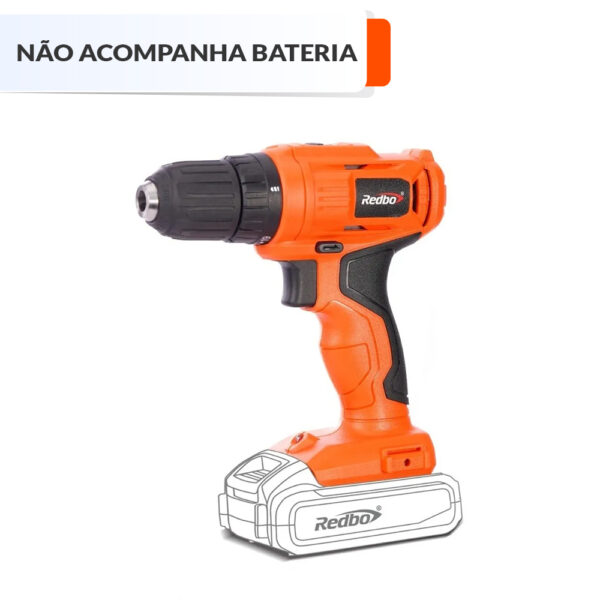 Parafusadeira Bateria 20v 10mm Cd21v-10 Redbo Sem Bateria